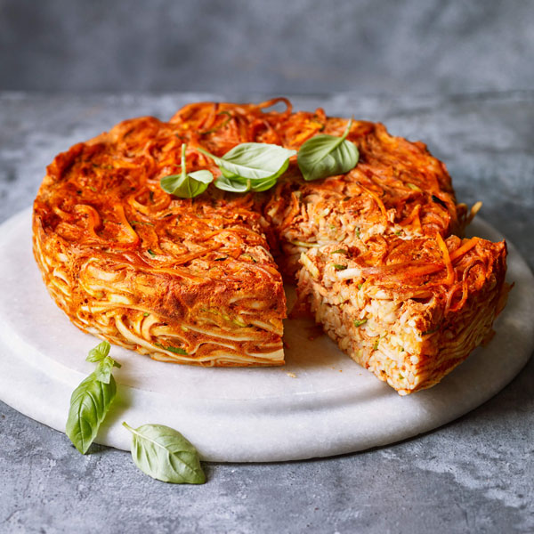 Baked spaghetti pie - Slimming World Blog