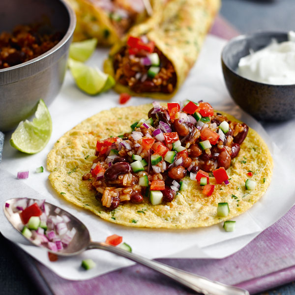 Bean and rice burritos - A to Z shopping list - Slimming World Blog
