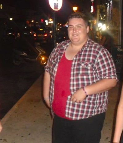 Aaron Snares before - Success story - Slimming World Blog