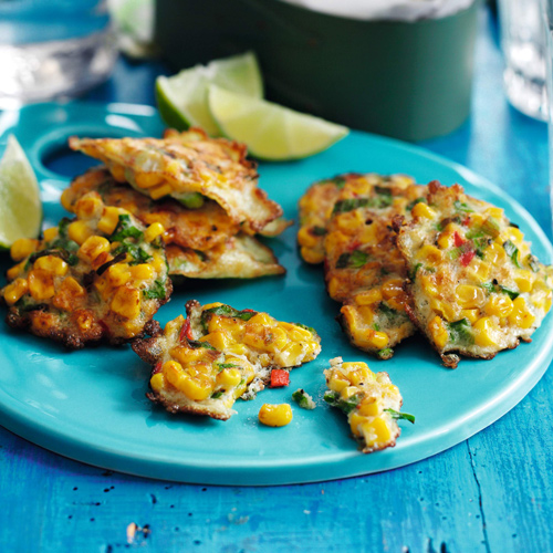 Sweetcorn fritters-Father's Day menu-Slimming World blog