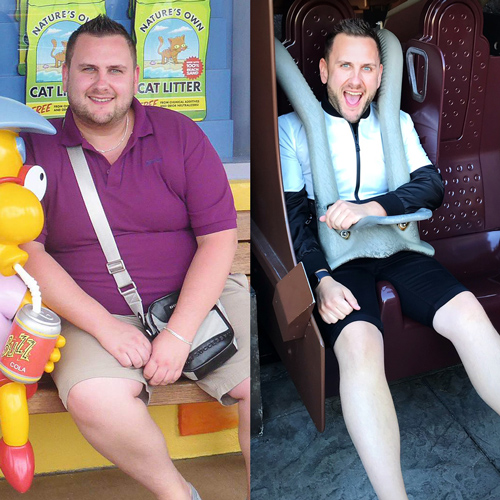 Steven Little before and after - World Photo Day - Slimming World Blog
