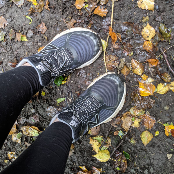 Grace muddy trainers-park the car-slimming world blog