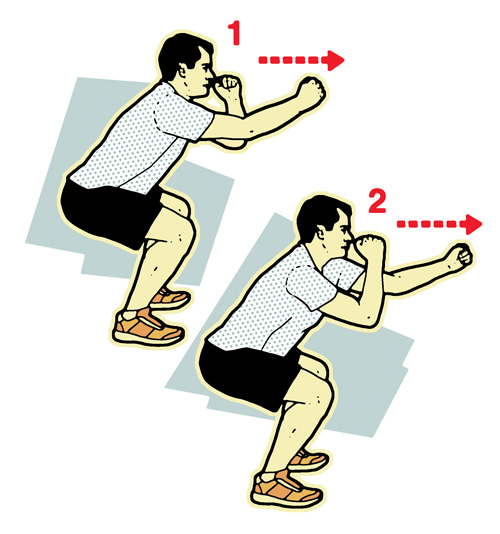 Shadow boxing illustration-10-minute workout-slimming world blog
