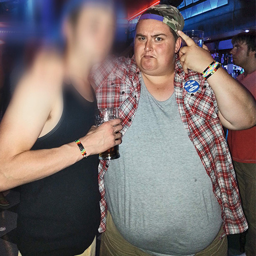 Aaron before photo at party-16st weight loss-slimming world blog