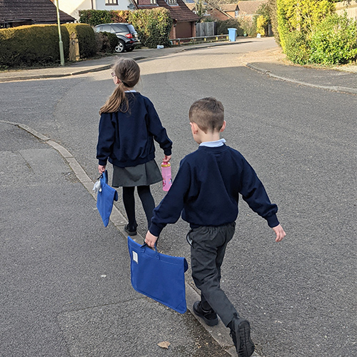 Children walking to school-Freedom to get active your way-Slimming World blog