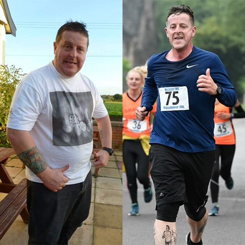 Scott 6st weight loss comparison-London Marathon 2021-slimming world blog