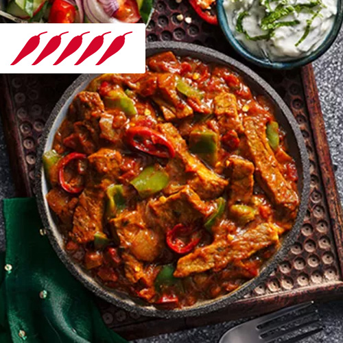 Beef vindaloo in grey bowl-slimming world curry recipes