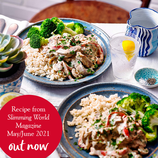 Beef stroganoff with rice and broccoli-Slimming World beef stroganoff-slimming world blog