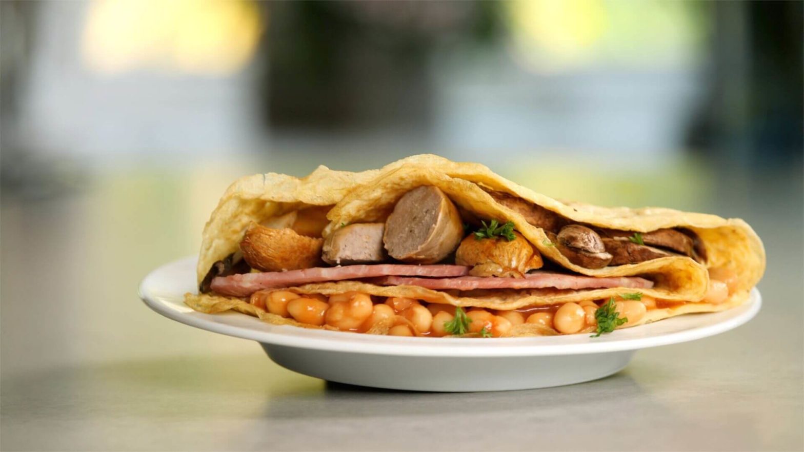 sausage-bacon-mushroom-beans-tortilla-style-wrap-slimming-world-blog