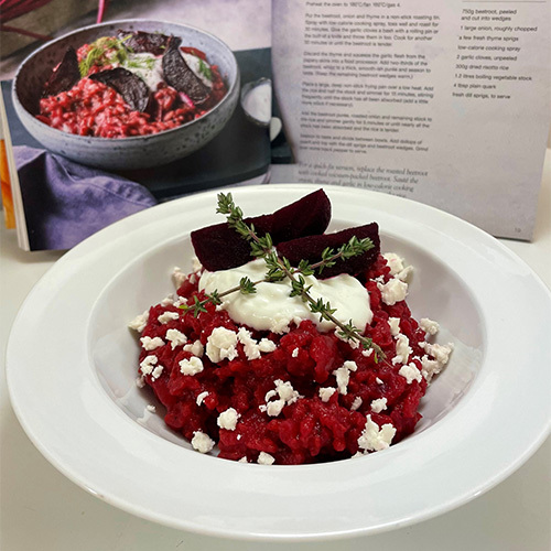 Slimming World beetroot and feta risotto