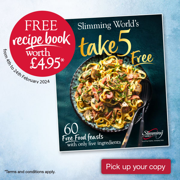 Free Take 5 recipe book worth £4.95/€7.95