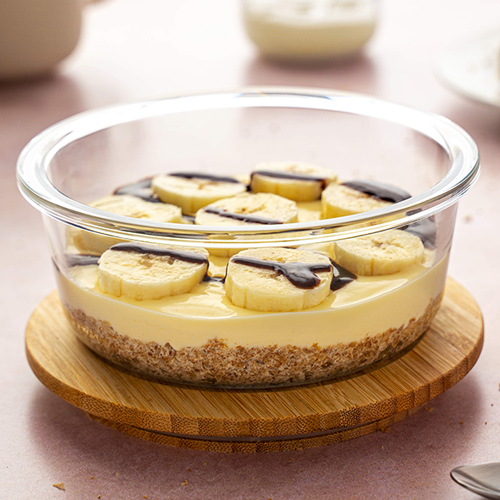Slimming World weetabix cheesecake with banana and chocolate