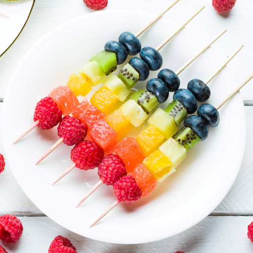 Slimming World fruit kebabs