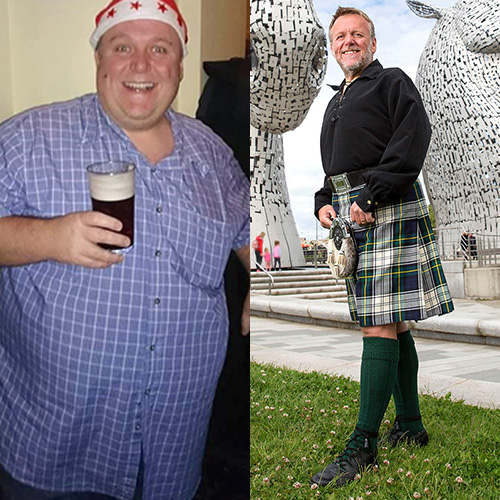 John Dick 8st weight loss before and after