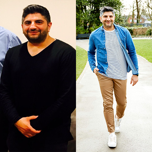 Slimming World member Zaheer before and after
