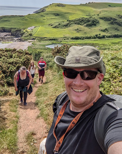 Slimming World member Tim hiking