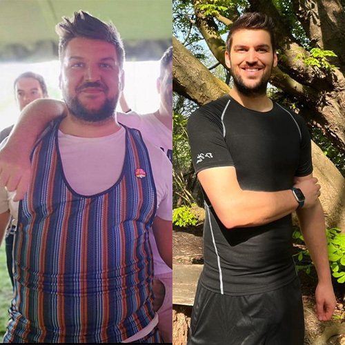 Slimming World member Joe Thompson 5st weight loss before and after