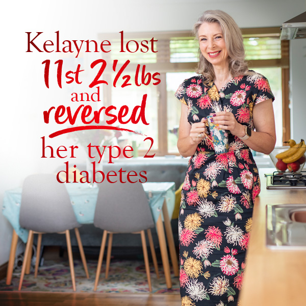 Kelayne lost over 11st and reversed her type 2 diabetes