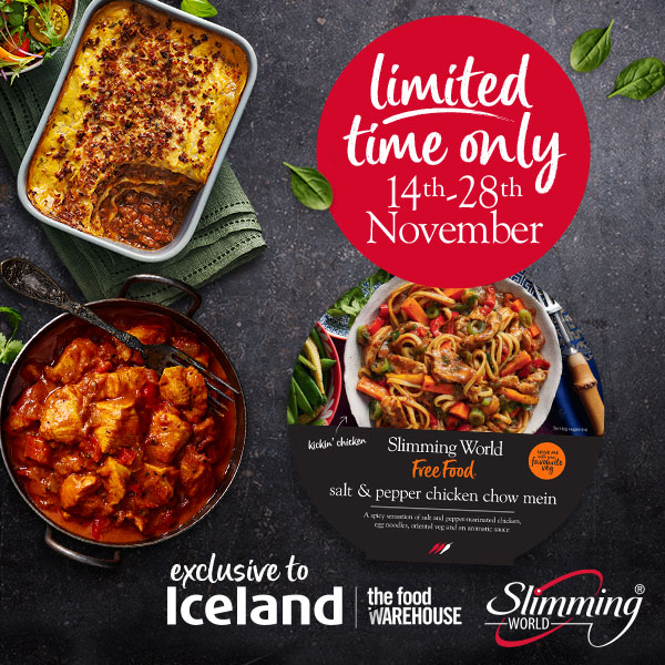Iceland offer - 3 Slimming World meals for £10