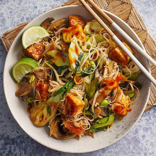 Sticky tofu noodles