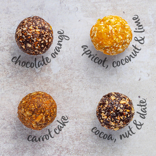 All flavoured energy balls