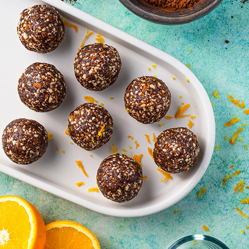 Chocolate orange energy balls