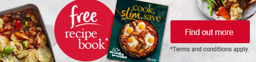 A free copy of our Cook, Slim, Save recipe book (worth £4.95) when you; buy a 12-week Countdown course in your local group (and get 12 weeks for the price of 10) or sign up for our Gold or Silver Slimming World Online membership package.