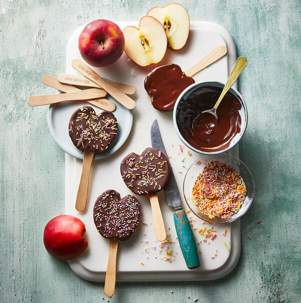 Chocolate Covered Apple Slices