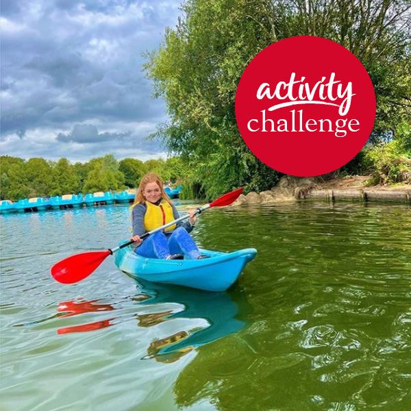 Aimee kayaking