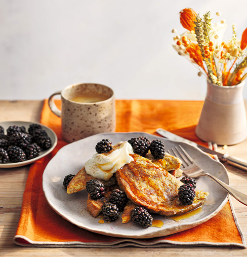 Pumpkin spiced french toast