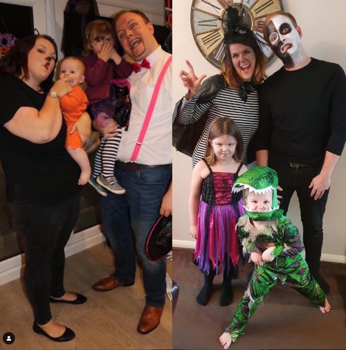 Slimming World member family - Halloween transformation