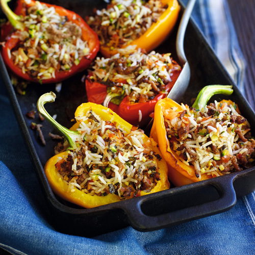 Slimming World mixed stuffed peppers