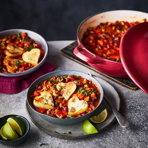 Black Eyed Bean And Vegetable Chilli Bowl