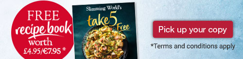 Free Take 5 recipe book worth £4.95/€7.95