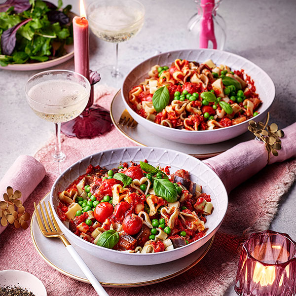 Slimming World heart-shaped pasta