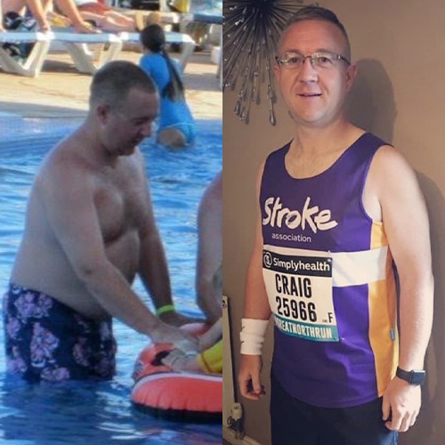 Slimming World London Marathon team member Craig Falcus