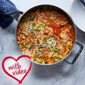 Cheesy minestrone soup
