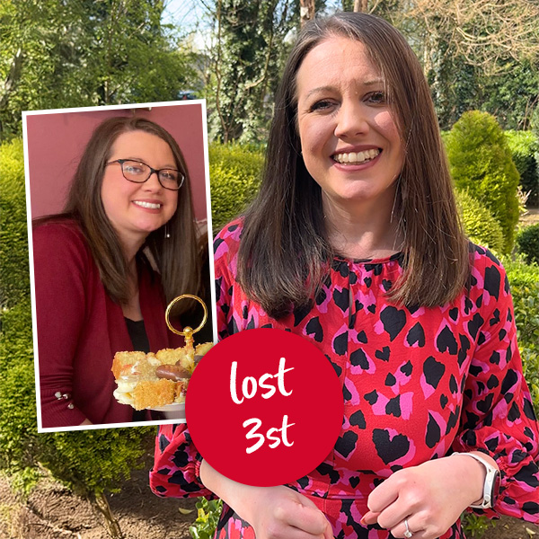 Marathon runner Danielle, before and after her weight loss journey
