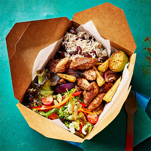 Street Food cookbook - Jerk chicken box