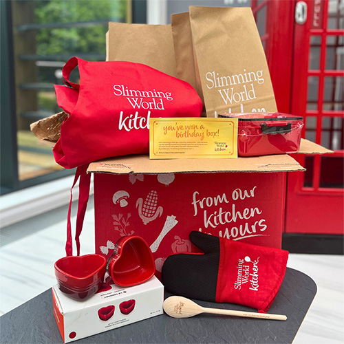 Slimming World Kitchen birthday box prizes