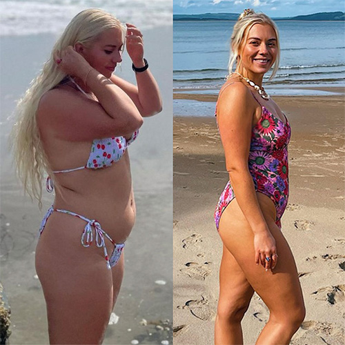 Hannah Roberts before and after