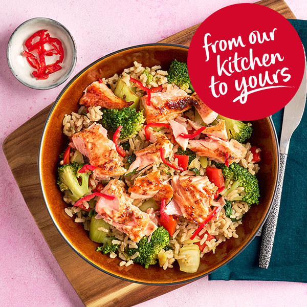 Slimming World Kitchen - week 66 - header - teriyaki salmon stir-fry