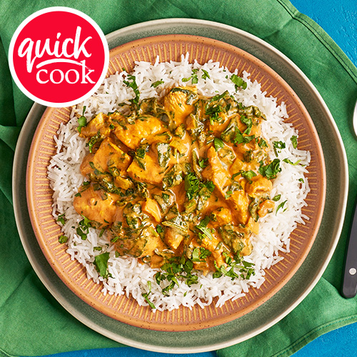 Slimming World Kitchen - week 64 - super fast chicken and spinach curry (quick cook)