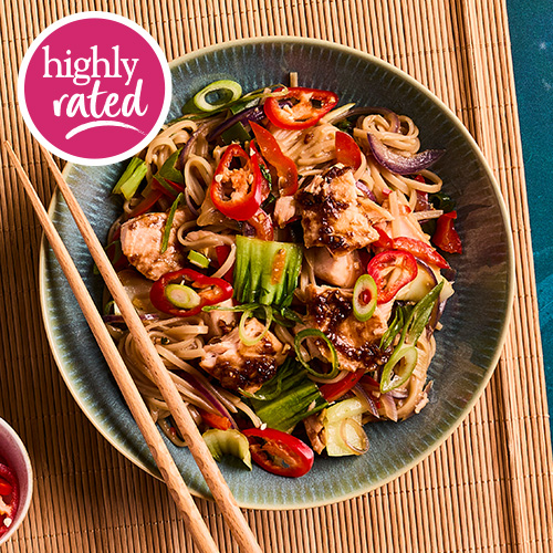 Slimming World Kitchen - week 76 - sizzling salmon and ginger noodles