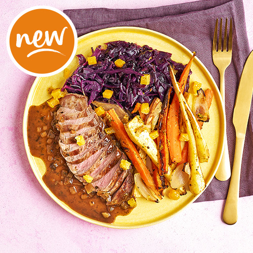 Slimming World Kitchen week 80 duck actually with red cabbage and veg fries