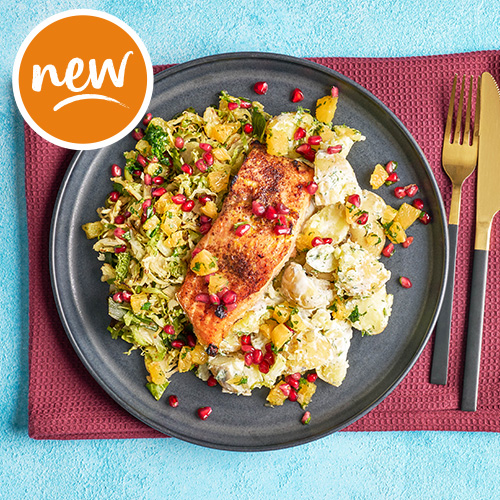 Slimming World Kitchen week 80 sparkly spiced salmon with crushed potatoes