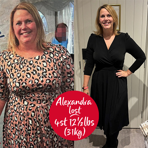 Slimming World member Alexandra Lewis lost 4st 12½lbs (31kg)