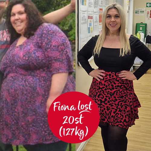Slimming World member Fiona Carter lost 20st (127kg)