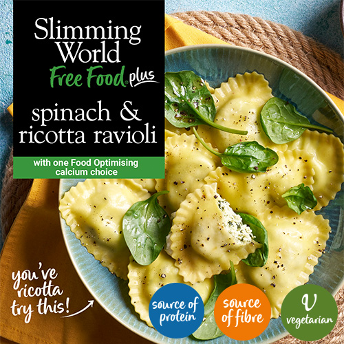 Slimming World Food Range - Spinach and ricotta ravioli