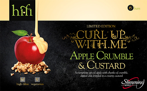 apple crumble and custard hi-fi bars